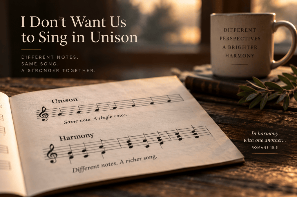 I Don’t Want Us to Sing in&nbsp;Unison